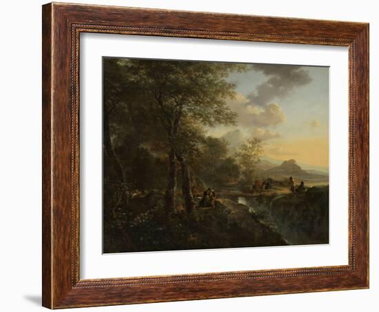 Italian Landscape with a Draughtsman, c.1650-52-Jan Both-Framed Giclee Print