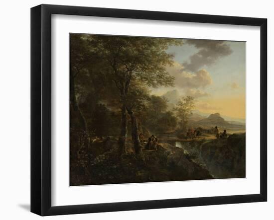 Italian Landscape with a Draughtsman, c.1650-52-Jan Both-Framed Giclee Print