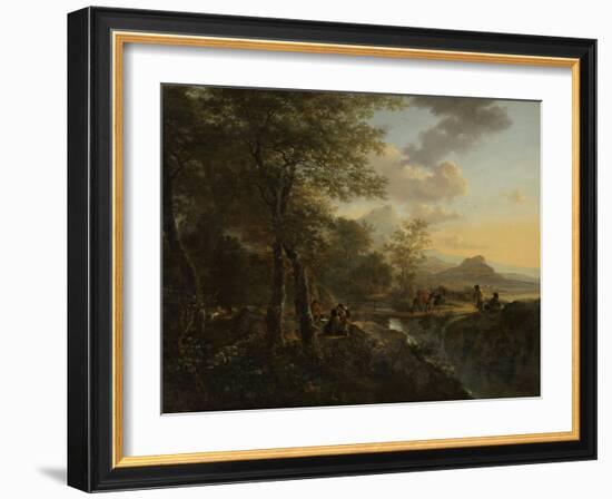 Italian Landscape with a Draughtsman, c.1650-52-Jan Both-Framed Giclee Print