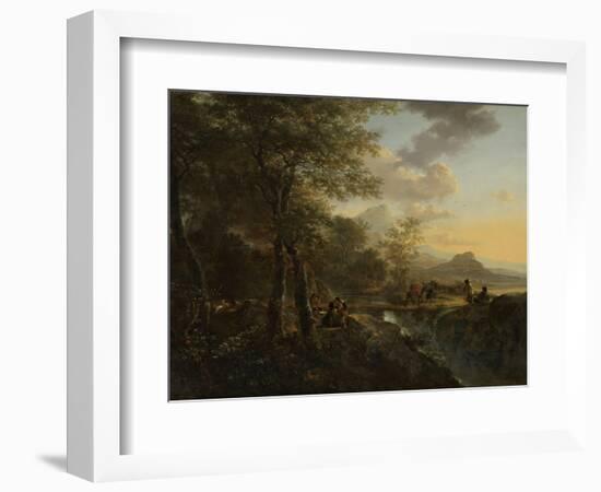 Italian Landscape with a Draughtsman, c.1650-52-Jan Both-Framed Giclee Print