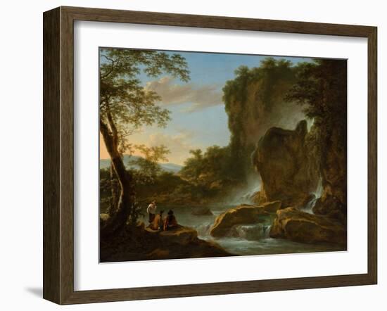 Italian Landscape with an Artist Sketching from Nature, C.1645-50 (Oil on Canvas)-Jan Both-Framed Giclee Print