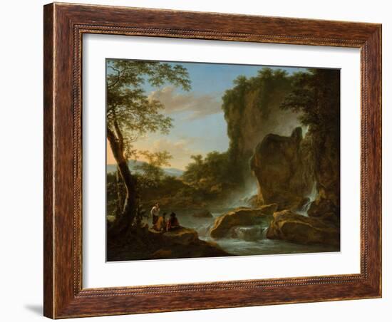 Italian Landscape with an Artist Sketching from Nature, C.1645-50 (Oil on Canvas)-Jan Both-Framed Giclee Print