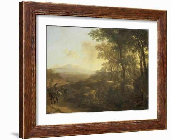 Italian Landscape with Mule Driver-Jan Both-Framed Art Print