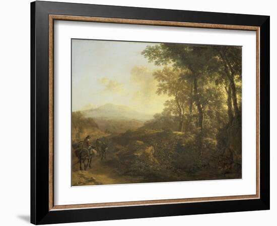 Italian Landscape with Mule Driver-Jan Both-Framed Art Print