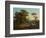 Italian Landscape with Peasants-Johannes Jakob Frey-Framed Giclee Print