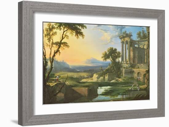 Italian Landscape with Ruins-Pierre Patel-Framed Giclee Print