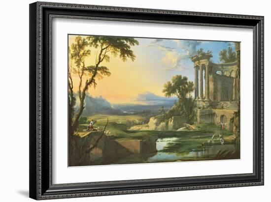 Italian Landscape with Ruins-Pierre Patel-Framed Giclee Print