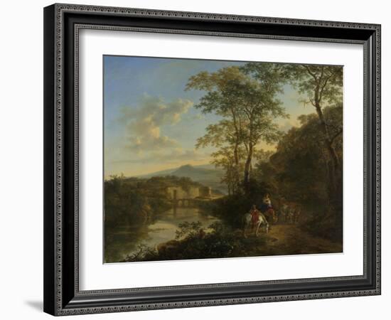 Italian Landscape with the Ponte Molle-Jan Both-Framed Art Print