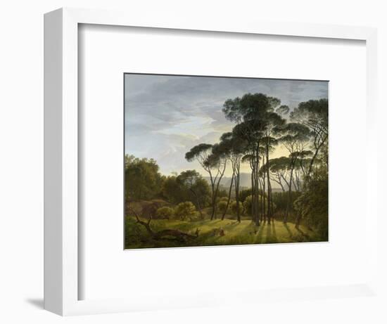 Italian Landscape with Umbrella Pines, 1805-Hendrik Voogd-Framed Art Print