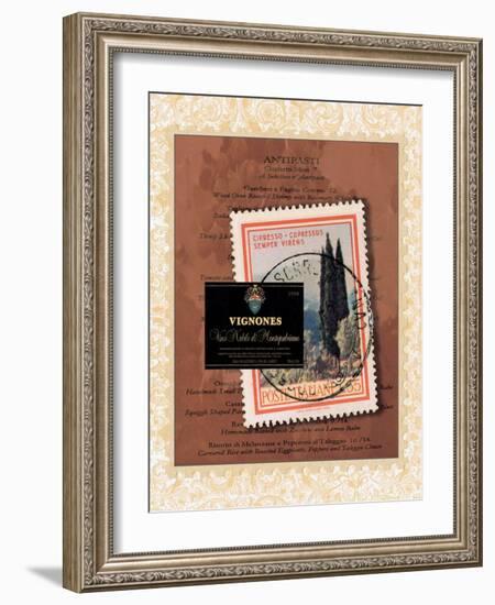 Italian Menu-Jennifer Matla-Framed Art Print