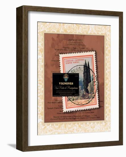 Italian Menu-Jennifer Matla-Framed Art Print