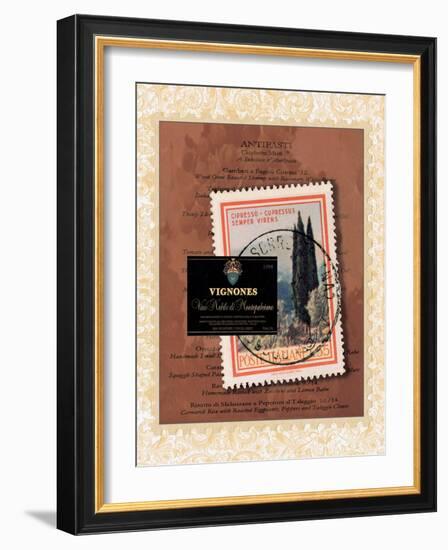 Italian Menu-Jennifer Matla-Framed Art Print