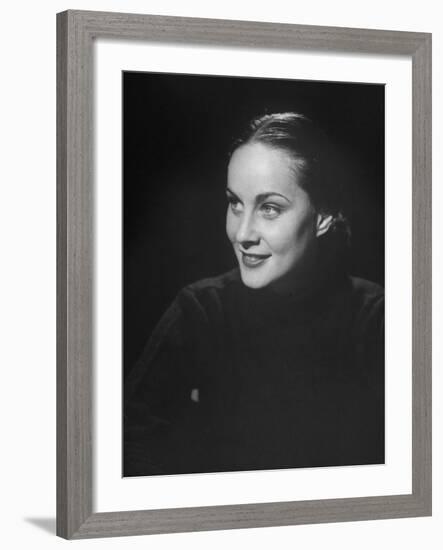 Italian Model Alida Valli Smiling-Bob Landry-Framed Premium Photographic Print