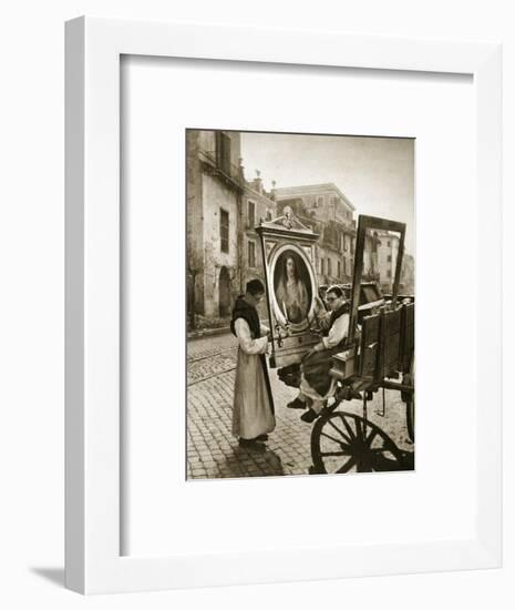 Italian Monks Remove Treasures from their Convent's Chapel for Safekeeping, 1943-4-null-Framed Premium Giclee Print