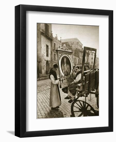 Italian Monks Remove Treasures from their Convent's Chapel for Safekeeping, 1943-4-null-Framed Giclee Print