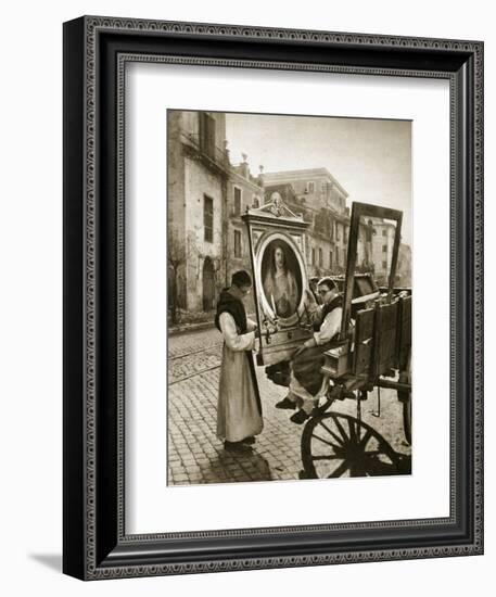 Italian Monks Remove Treasures from their Convent's Chapel for Safekeeping, 1943-4-null-Framed Giclee Print