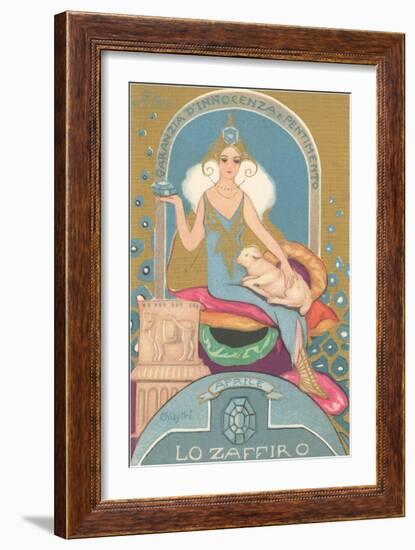 Italian Month Signs, April-null-Framed Art Print