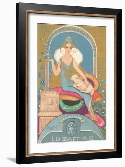 Italian Month Signs, April-null-Framed Art Print