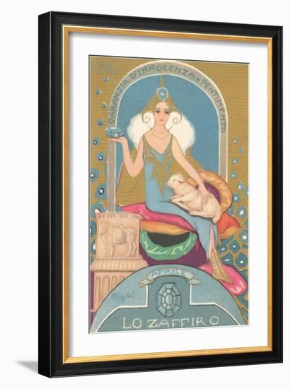 Italian Month Signs, April-null-Framed Art Print