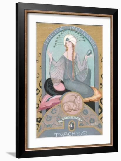 Italian Month Signs, December-null-Framed Art Print