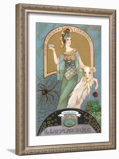 Italian Month Signs, March-null-Framed Art Print