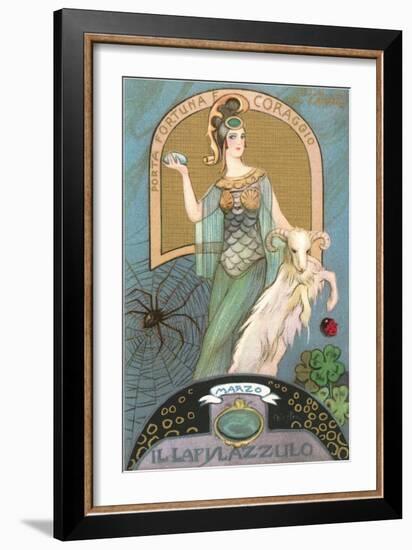 Italian Month Signs, March-null-Framed Art Print