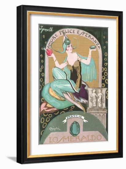 Italian Month Signs, May-null-Framed Art Print