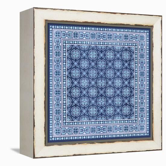 Italian Mosaic in Blue I-Vision Studio-Framed Stretched Canvas