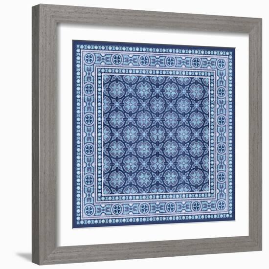 Italian Mosaic in Blue I-Vision Studio-Framed Art Print