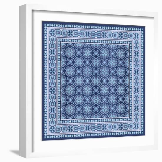 Italian Mosaic in Blue I-Vision Studio-Framed Art Print