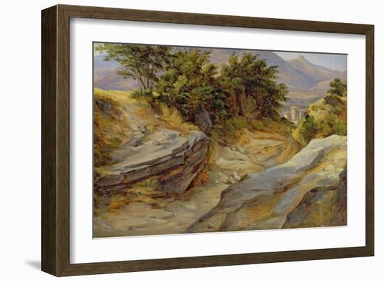 Italian Mountain Landscape, c.1824-Joachim Faber-Framed Giclee Print