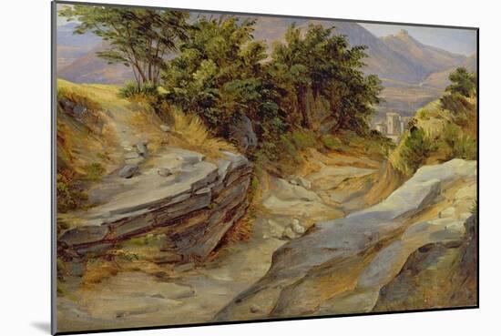 Italian Mountain Landscape, c.1824-Joachim Faber-Mounted Giclee Print