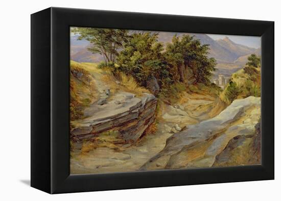 Italian Mountain Landscape, c.1824-Joachim Faber-Framed Premier Image Canvas