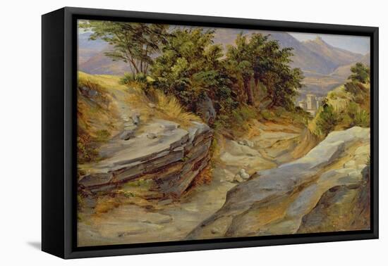 Italian Mountain Landscape, c.1824-Joachim Faber-Framed Premier Image Canvas