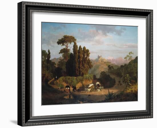 Italian Mountains, 1859-Albert Bierstadt-Framed Giclee Print