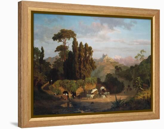 Italian Mountains, 1859-Albert Bierstadt-Framed Premier Image Canvas