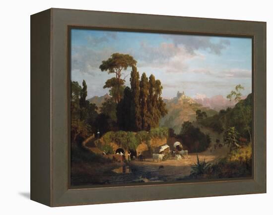 Italian Mountains, 1859-Albert Bierstadt-Framed Premier Image Canvas