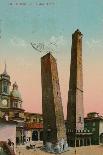 The Two Towers in Bologna, Italy. Postcard Sent in 1913-Italian Photographer-Giclee Print