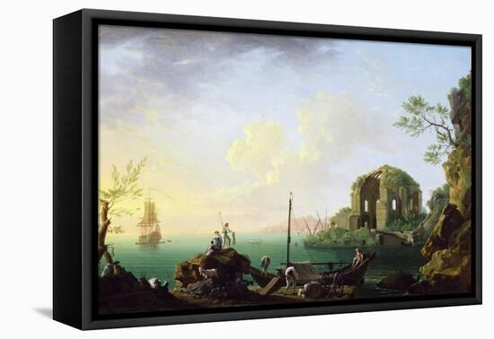 Italian Port Scene (Sunrise)-Thomas Patch-Framed Premier Image Canvas