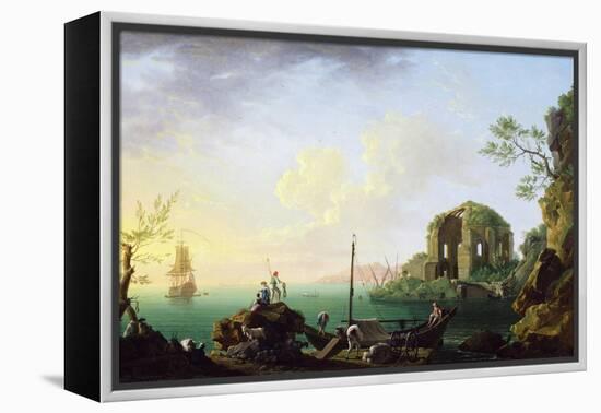 Italian Port Scene (Sunrise)-Thomas Patch-Framed Premier Image Canvas