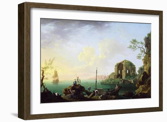 Italian Port Scene (Sunrise)-Thomas Patch-Framed Giclee Print