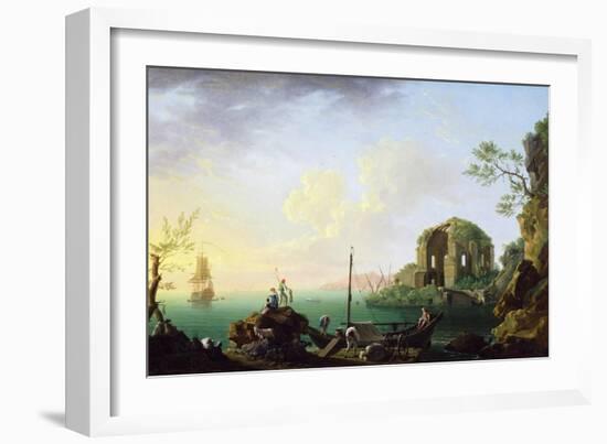 Italian Port Scene (Sunrise)-Thomas Patch-Framed Giclee Print