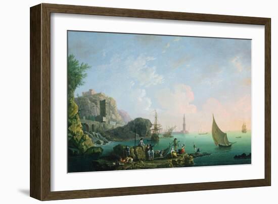 Italian Port Scene (Sunset)-Thomas Patch-Framed Giclee Print