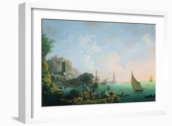 Italian Port Scene (Sunset)-Thomas Patch-Framed Giclee Print