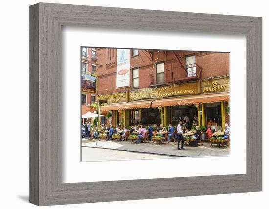 Italian restaurant in Little Italy, Manhattan, New York City, United States of America, North Ameri-Fraser Hall-Framed Photographic Print