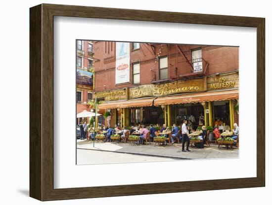 Italian restaurant in Little Italy, Manhattan, New York City, United States of America, North Ameri-Fraser Hall-Framed Photographic Print