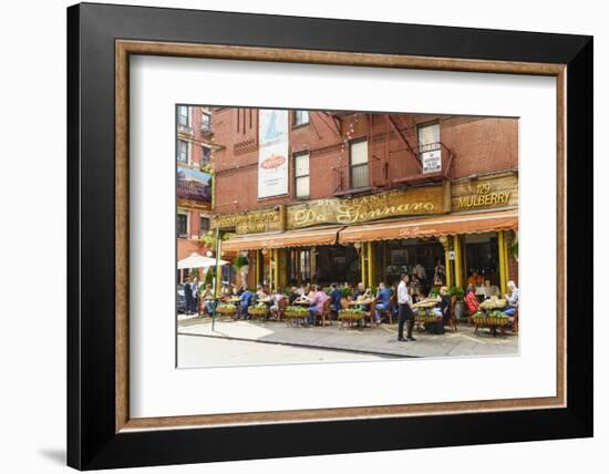 Italian restaurant in Little Italy, Manhattan, New York City, United States of America, North Ameri-Fraser Hall-Framed Photographic Print