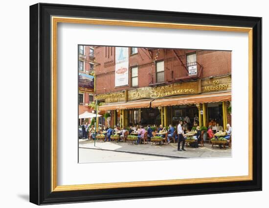 Italian restaurant in Little Italy, Manhattan, New York City, United States of America, North Ameri-Fraser Hall-Framed Photographic Print