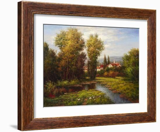 Italian River Bend-Hulsey-Framed Art Print