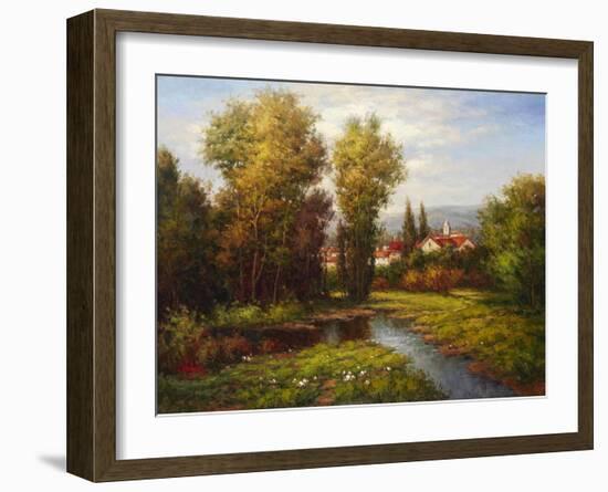 Italian River Bend-Hulsey-Framed Art Print